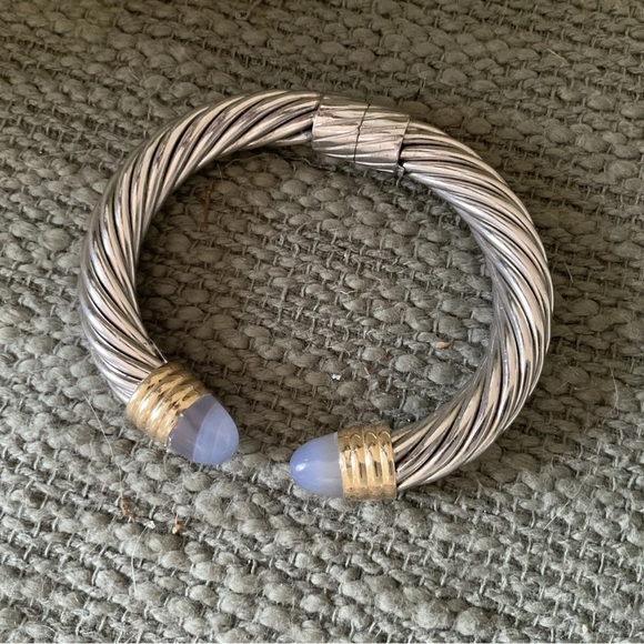 David Yurman Thoroughbred Diamond Pave Ring and Hallmarked Bracelet - Picture 8 of 10